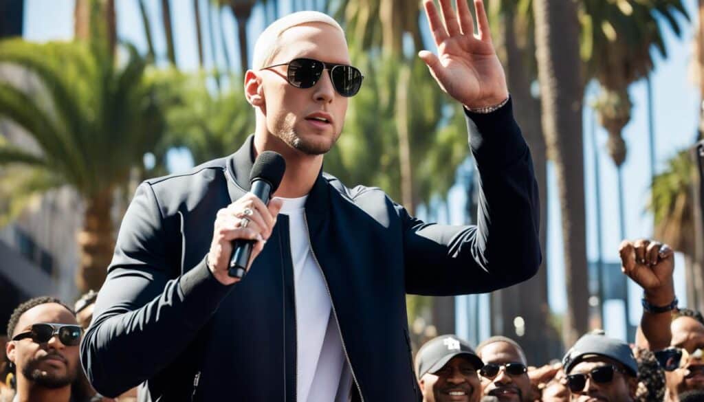 Eminem Hollywood star ceremony
