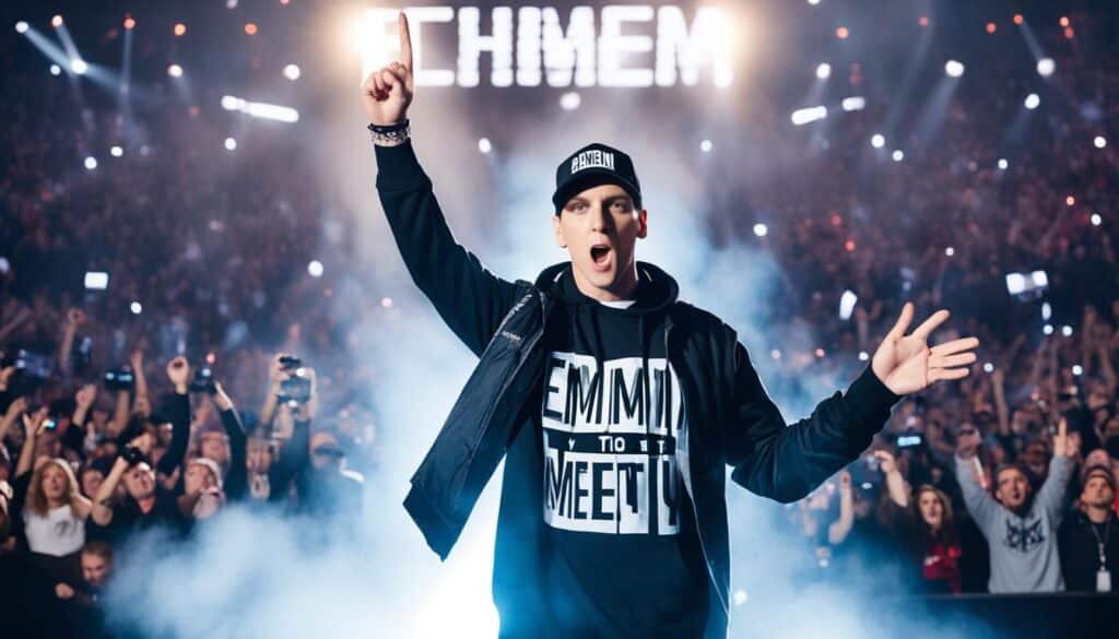 Meeting Eminem at a concert